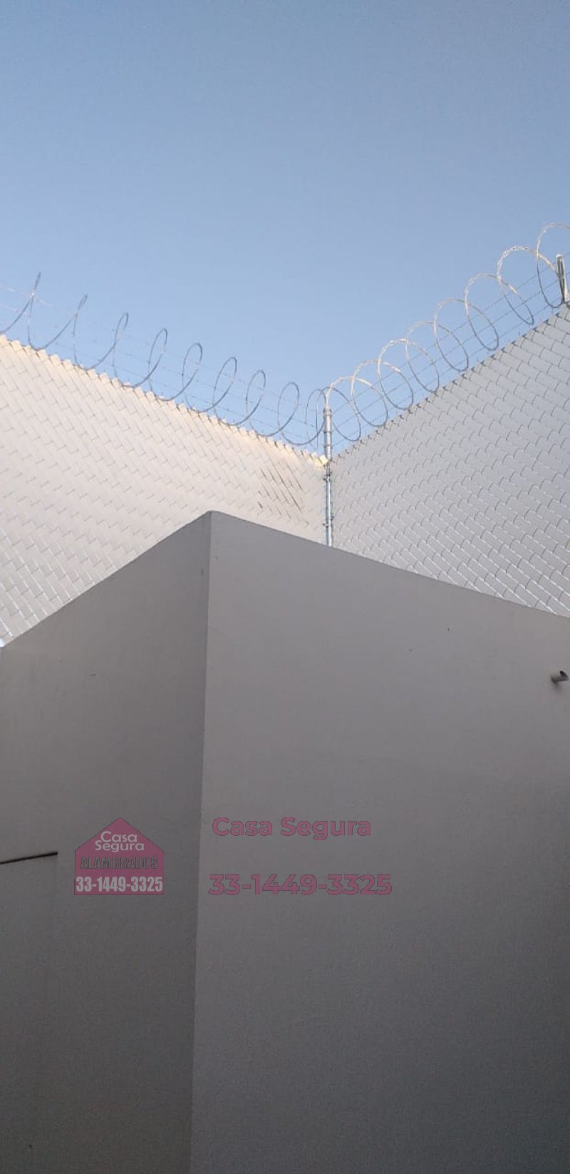 Malla Ciclónica con Malla Blin y Espiral de Navajas Para Cotos Privados en Zapopan en Base Aere